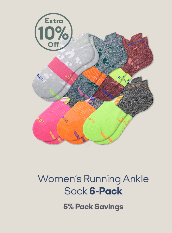 Women's Running Ankle Sock 6-Pack