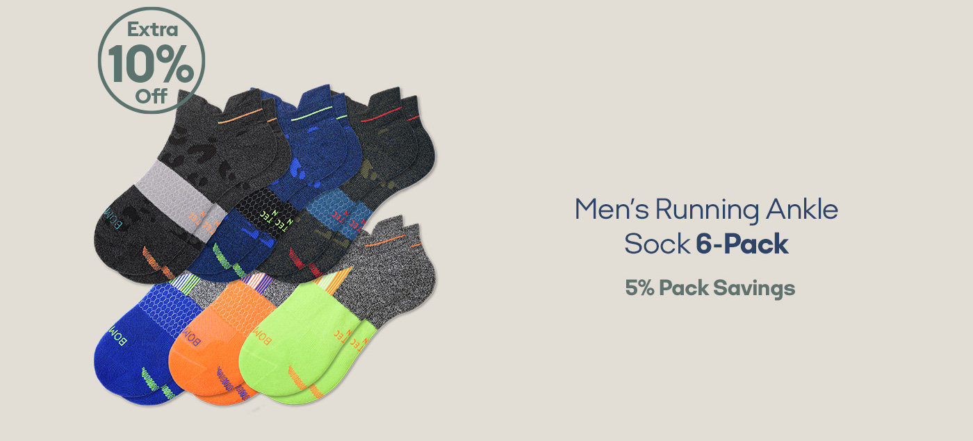 Men's Running Ankle Sock 6-Pack