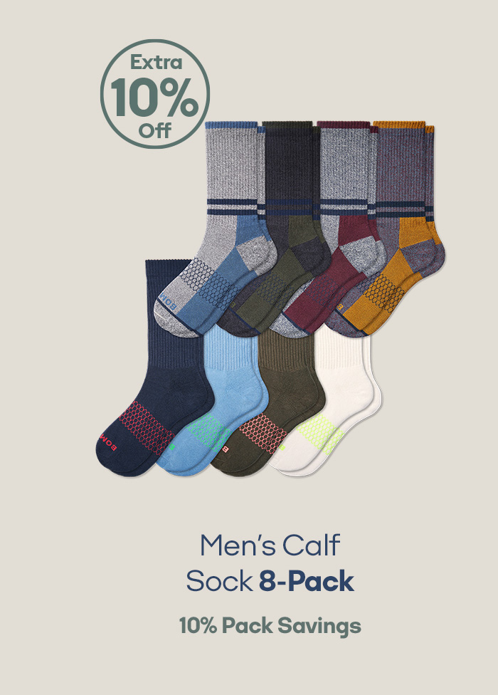 Men's Calf Sock 8-Pack