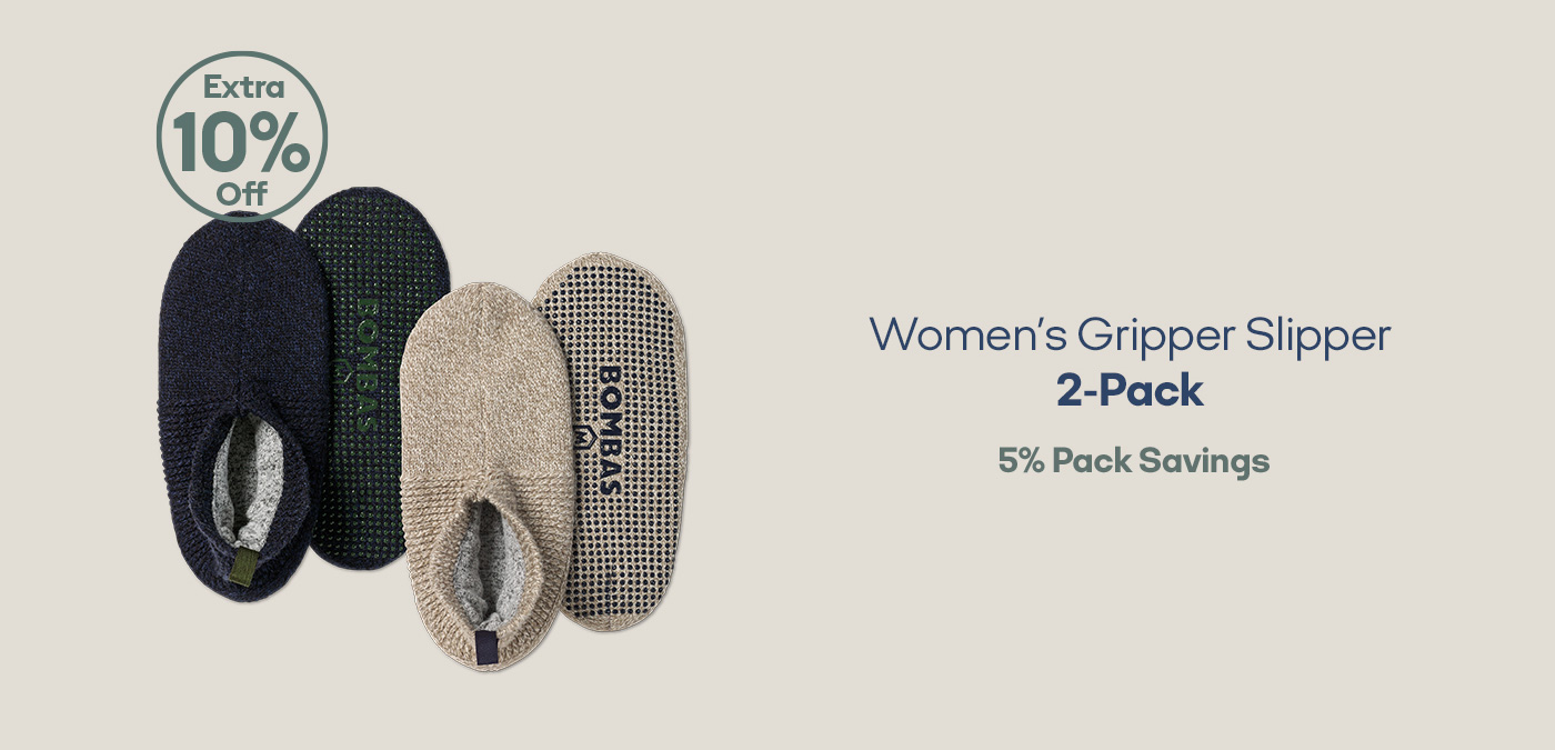 Women's Gripper Slipper 2-Pack