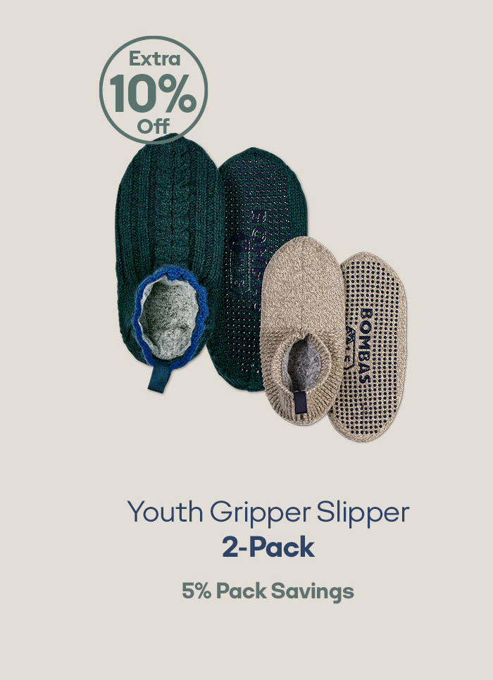 Youth Gripper Slipper 2-Pack