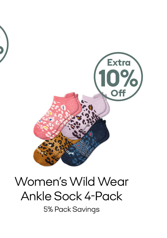 Women's Wild Wear Ankle Sock 4-Pack