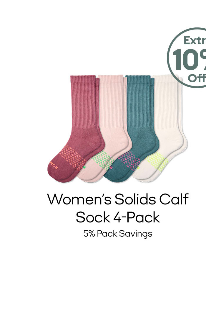 Women's Solids Calf Sock 4-Pack