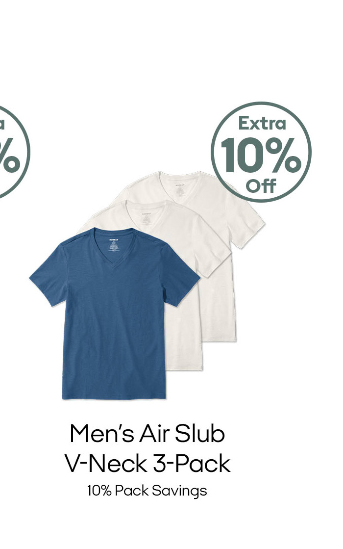 Men's Air Slub V-Neck 3-Pack