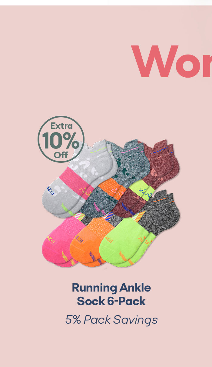 Women's Running Ankle Sock 6-Pack