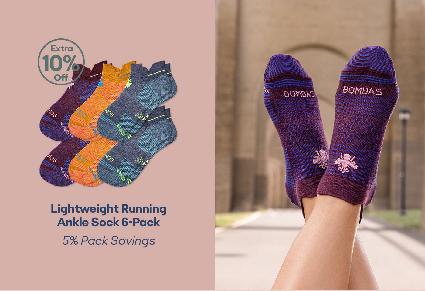 Women's Lightweight Running Ankle Sock 6-Pack