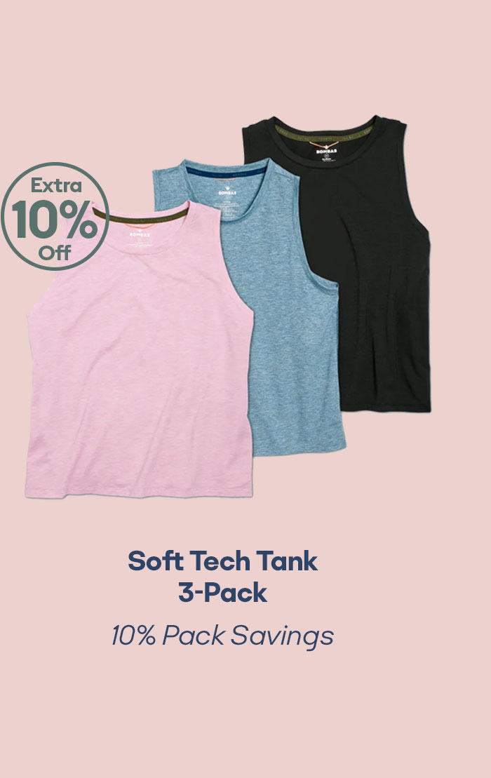 Women's Soft Tech Tank 3-Pack