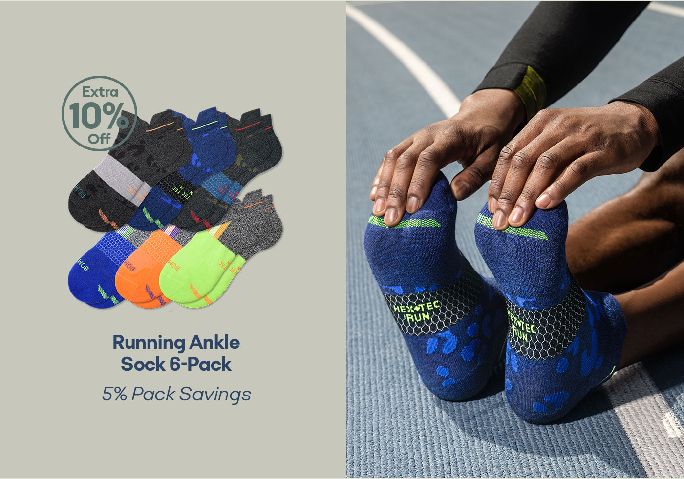 Men's Running Ankle Sock 6-Pack