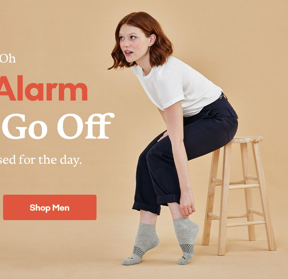 Uh-Oh | Your Alarm Didn't Go Off | Quick, get dressed for the day. | Shop Men