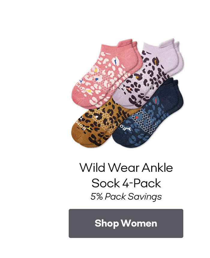 Women's Wild Wear Ankle Sock 4-Pack