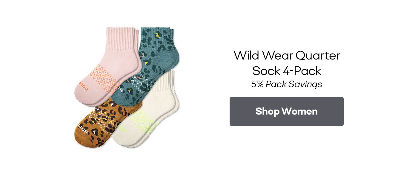 Women's Wild Wear Quarter Sock 4-Pack