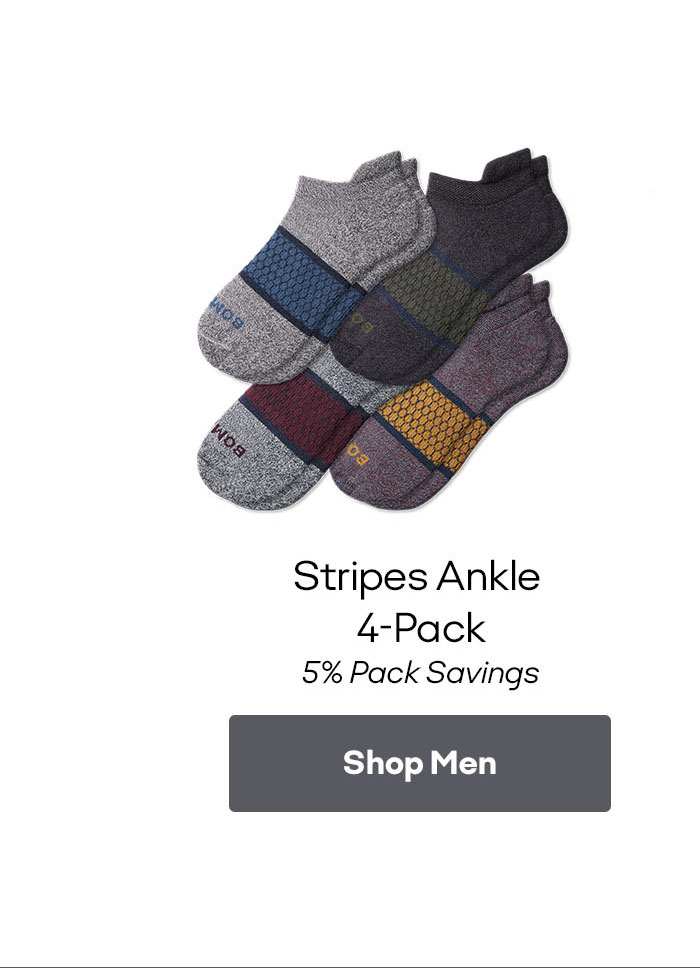 Men's Stripes Ankle Sock 4-Pack