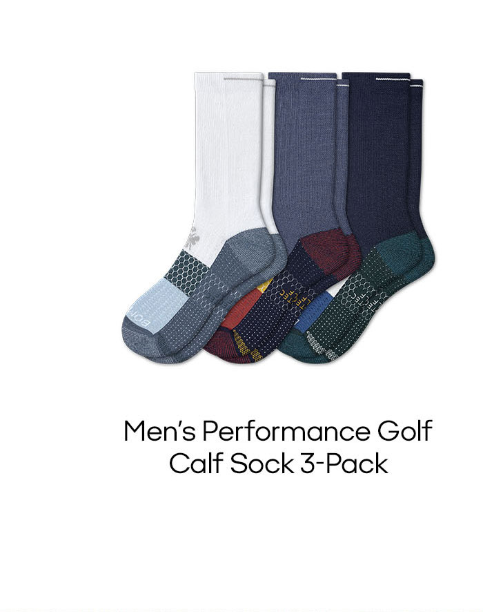 Men's Golf Calf Sock 3-Pack