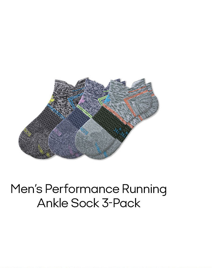 Men's Running Ankle Sock 3-Pack