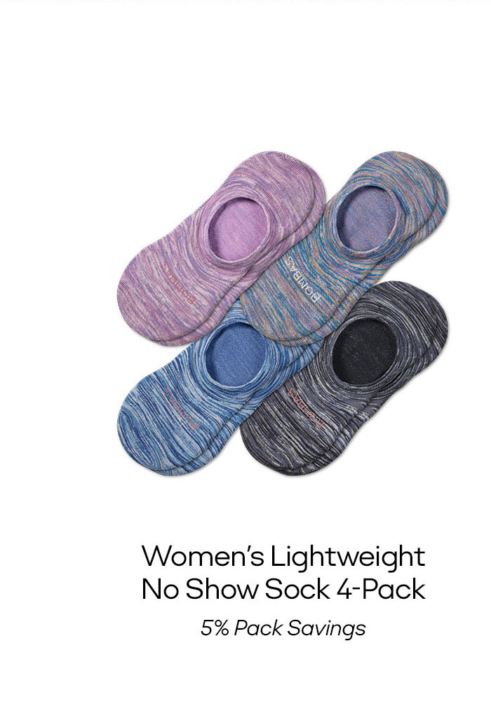 Women's Lightweight No Show Sock 4-Pack