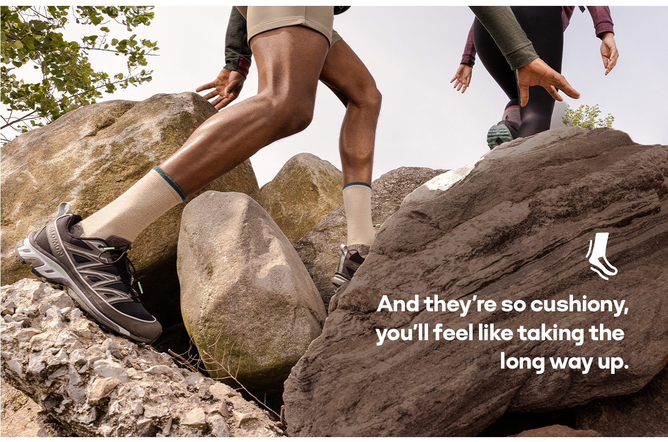 And they're so cushiony, you'll feel like taking the long way up.