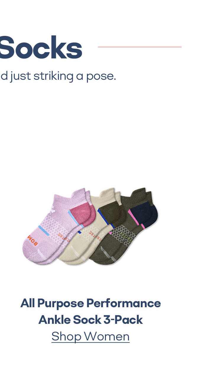 All Purpose Performance Ankle Sock 3-Pack Shop Women