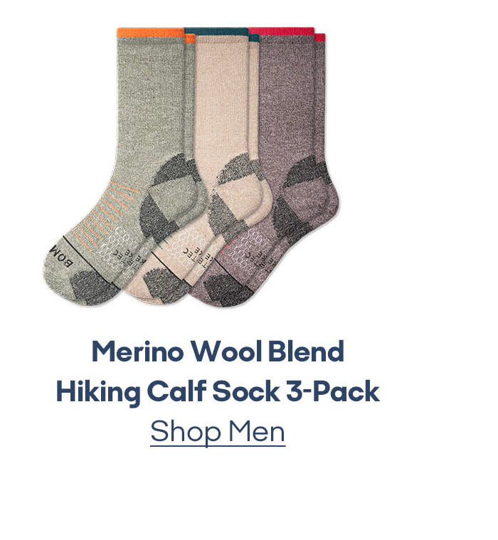 Merino Wool Blend Hiking Calf Sock 3-Pack Shop Men