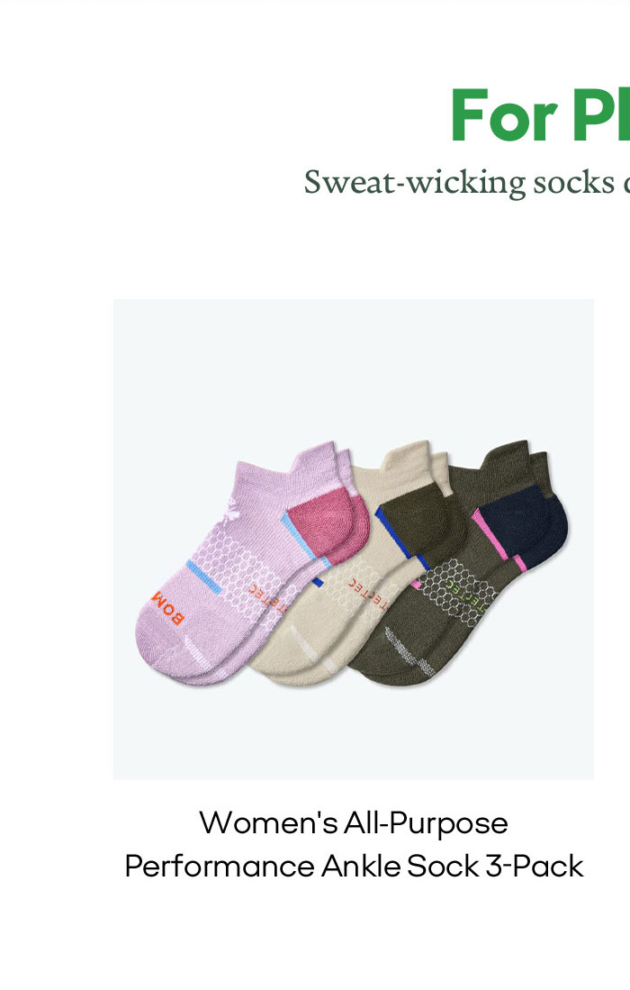 Women's All-Purpose Performance Ankle Sock 3-Pack