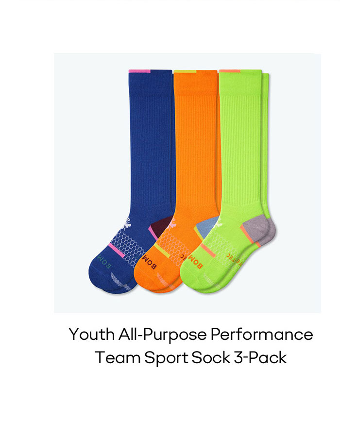 Youth All-Purpose Performance Team Sport Sock 3-Pack