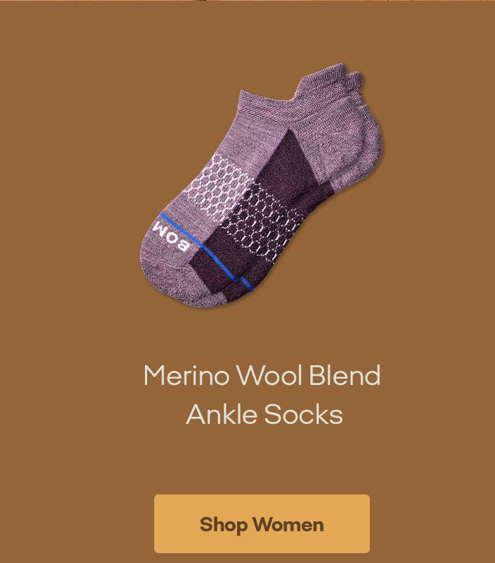 Women's Merino Wool Blend Ankle Socks