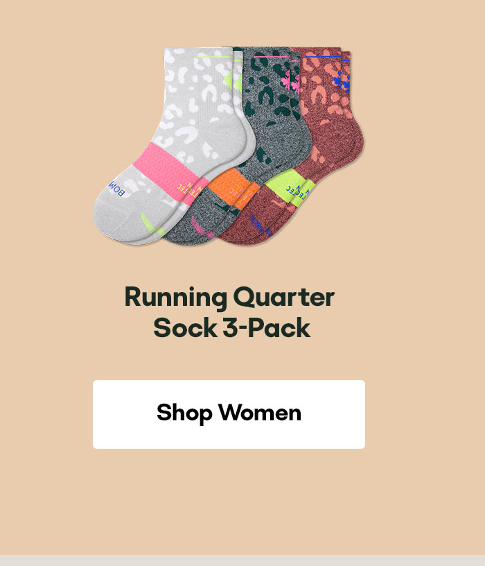 Women's Running Quarter Sock 3-Pack