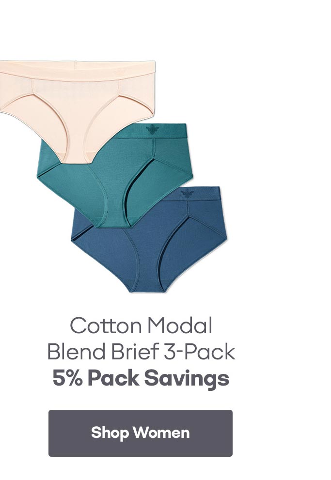 Cotton Modal Blend Brief 3-Pack Shop Women
