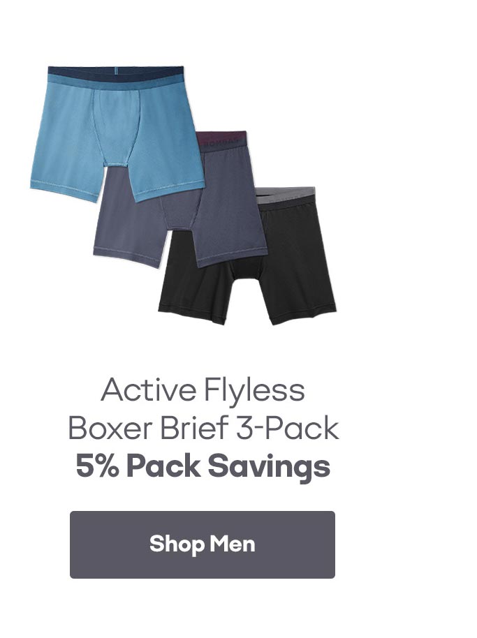 Active Flyless Boxer Brief 3-Pack Shop Men