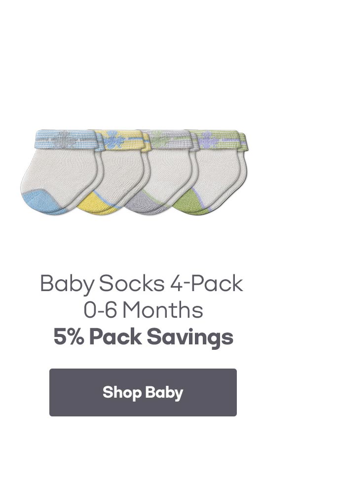 Baby Socks 4-Pack 0-6 Months Shop Baby
