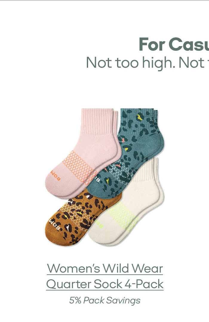 Women's Wild Wear Quarter Sock 4-Pack