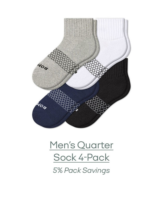 Men's Quarter Sock 4-Pack
