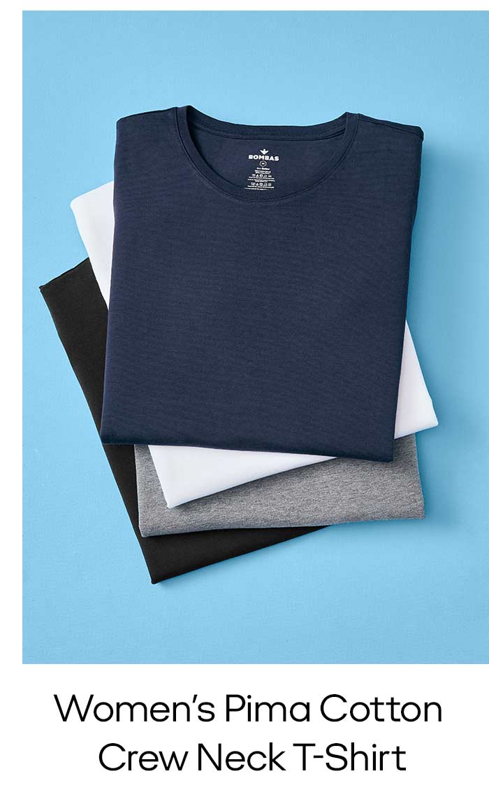 Women's Pima Cotton Crew Neck T-Shirt