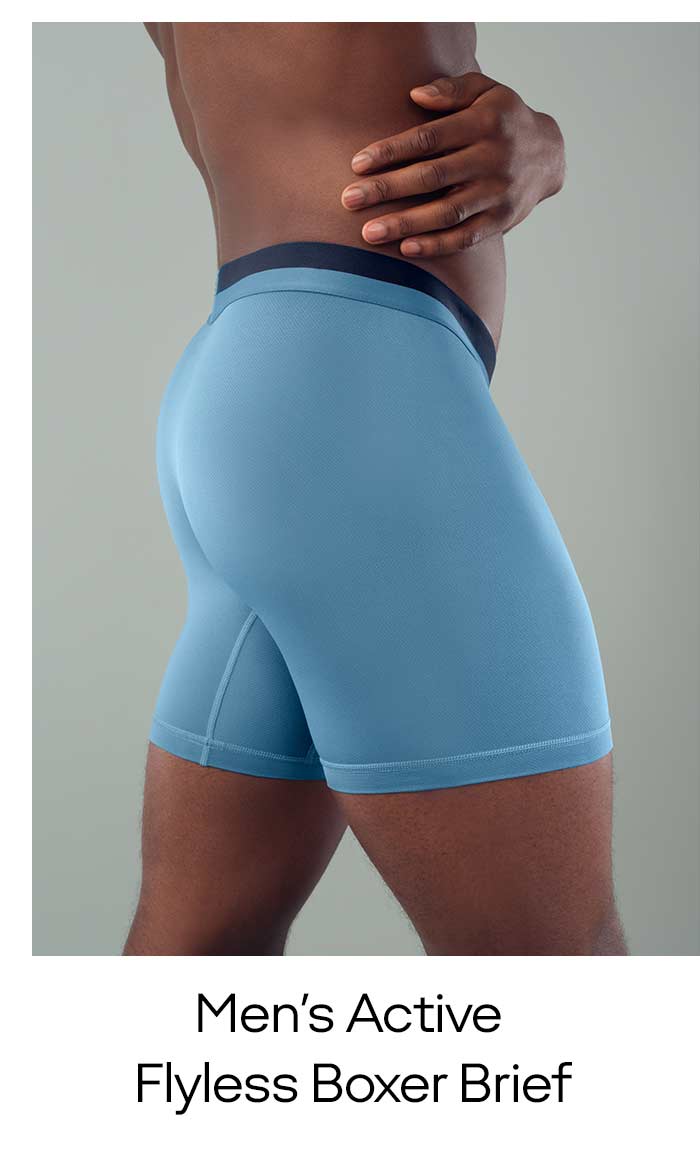 Men's Active Flyless Boxer Brief