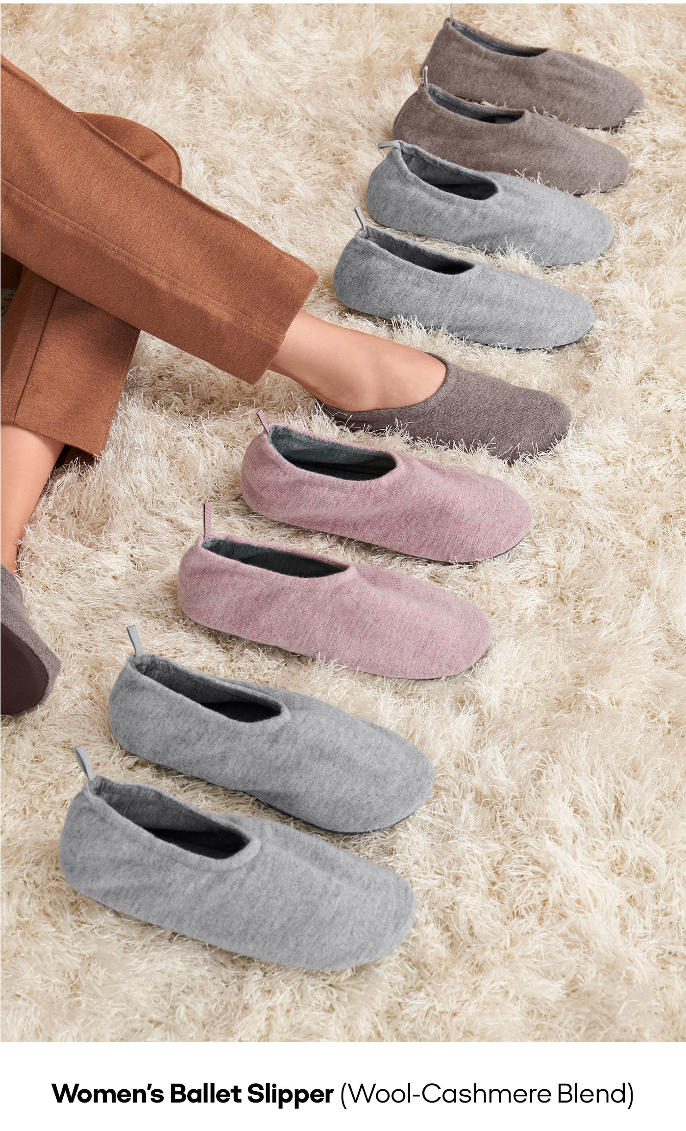 Women’s Ballet Slipper (Wool-Cashmere Blend)