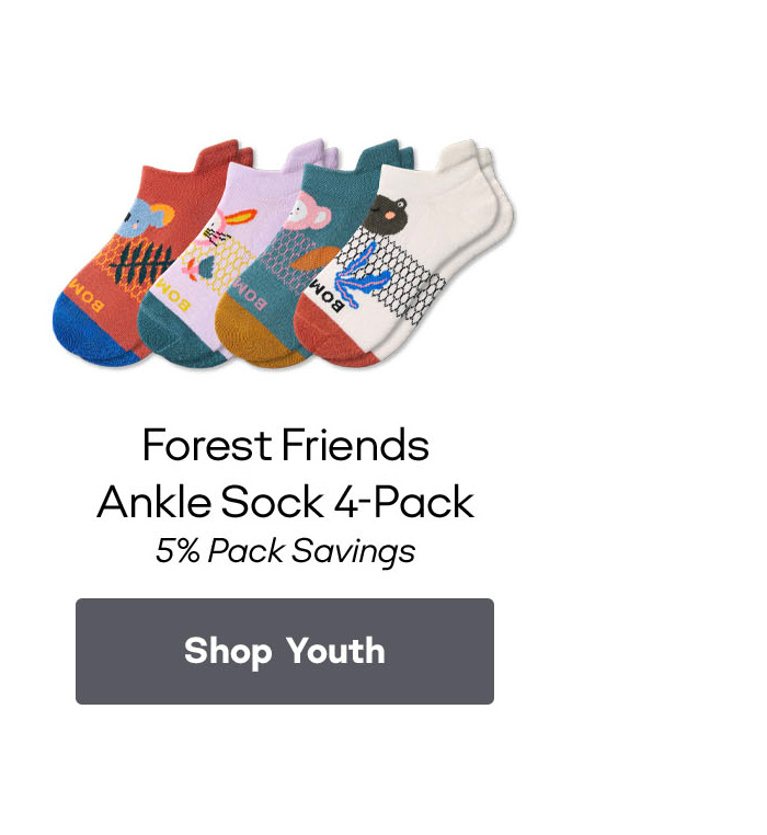 Forest Friends Ankle Sock 4-Pack