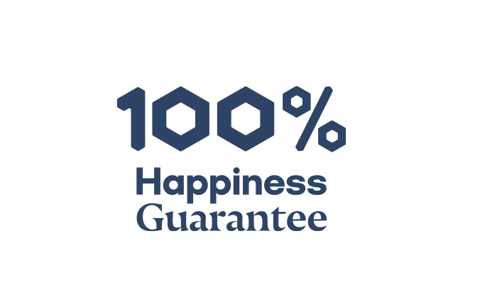 100% Happiness Guarantee