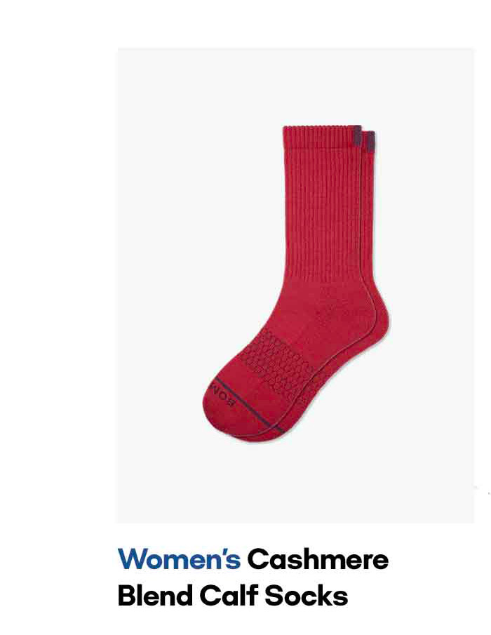 Incredibly cozy, highly giftable Women's Cashmere Blend Calf Socks