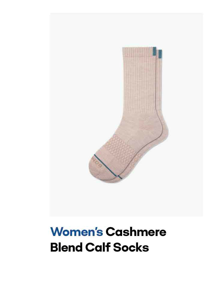 Women's Cashmere Blend Calf Socks