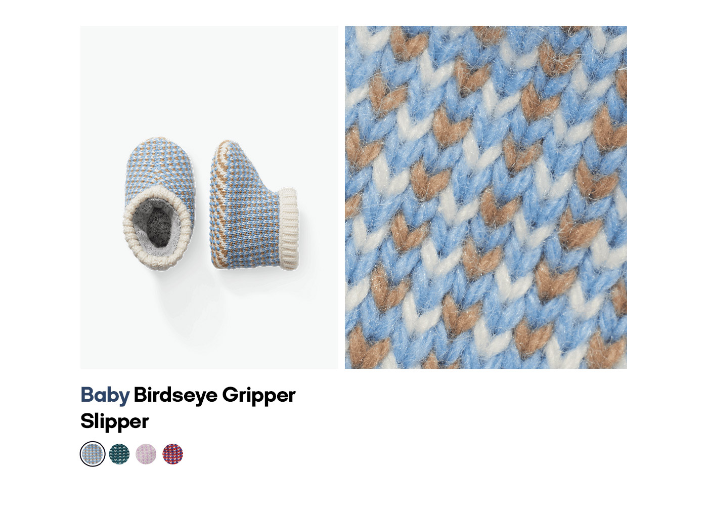 Baby Birdseye Gripper Slipper