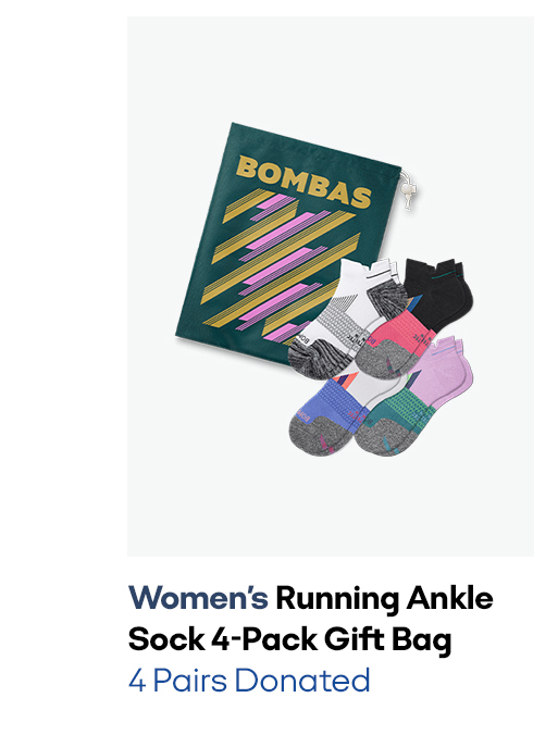 Women's Running Ankle Sock 4-Pack Gift Bag