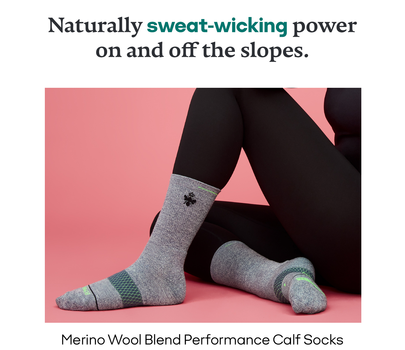 Merino Wool Blend Performance Calf Socks