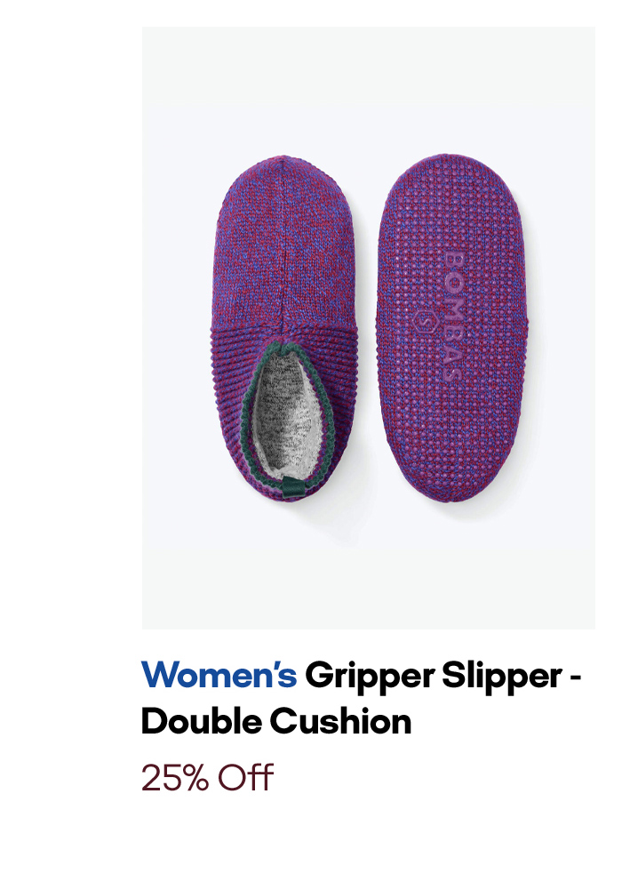 Women's Gripper Slipper-Double Cushion