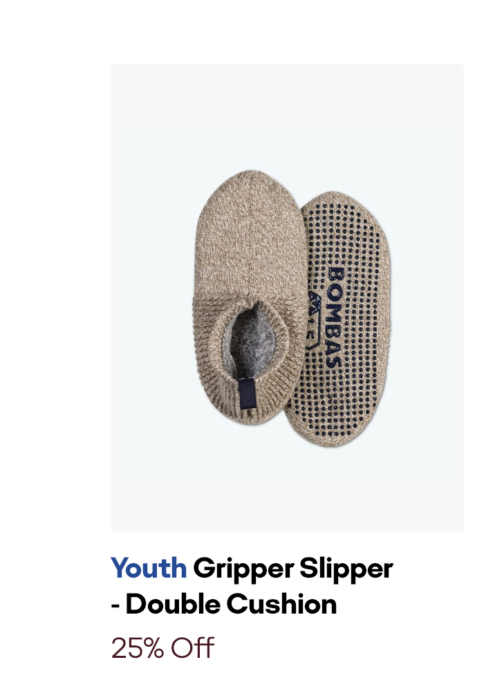 Youth Gripper Slipper - Double Cushioned