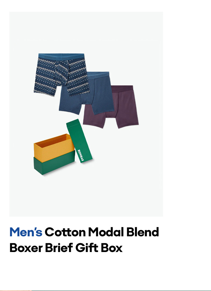 Men's Cotton Modal Blend Boxer Brief Gift Box