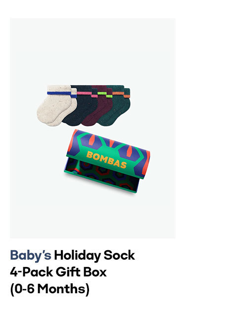 Baby's Holiday Sock 4-Pack Gift Box (0-6 Months)