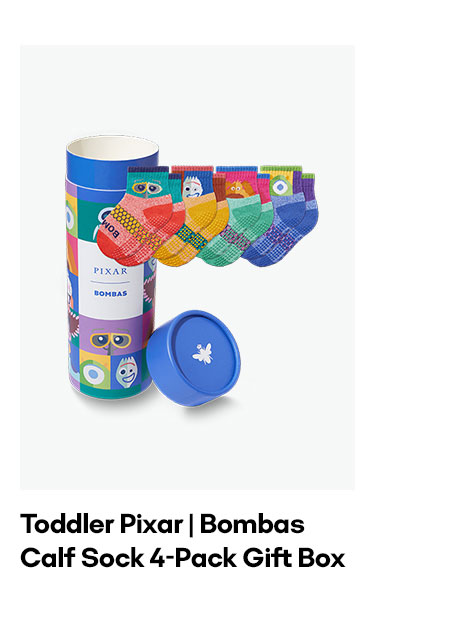 Toddler Pixar | Bombas Calf Sock 4-Pack Gift Box