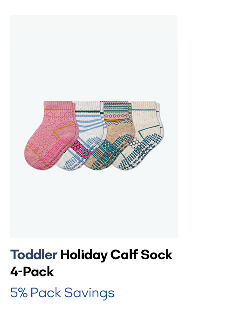 Toddler Holiday Calf Sock 4-Pack