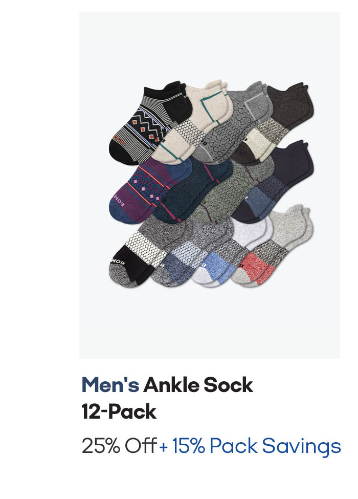 Men's Ankle Sock 12-Pack