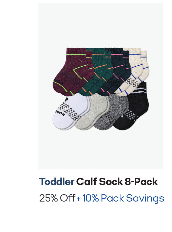 Toddler Calf Sock 8-Pack