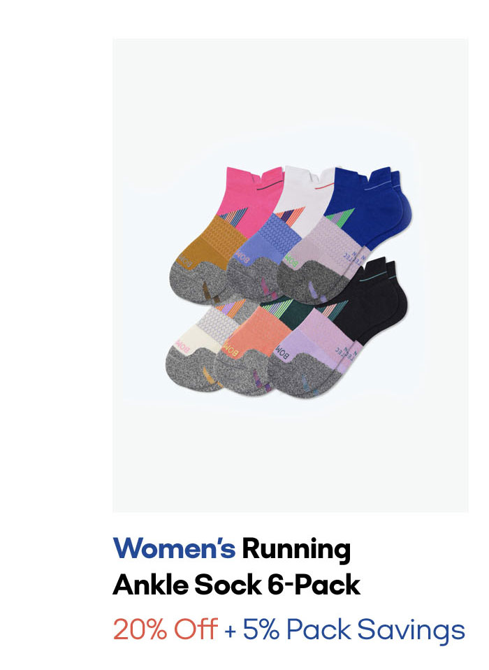 Women's Running Ankle Sock 6-Pack